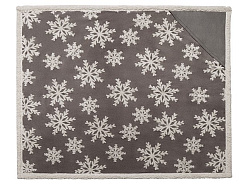 Плед Snowflake новогодний с капюшоном