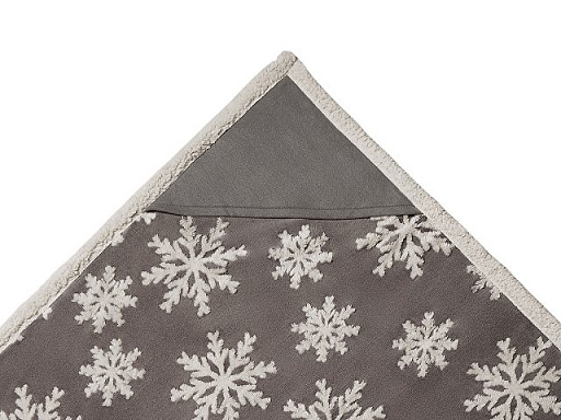Плед Snowflake новогодний с капюшоном
