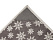 Плед Snowflake новогодний с капюшоном