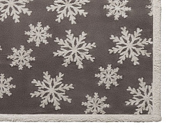Плед Snowflake новогодний с капюшоном