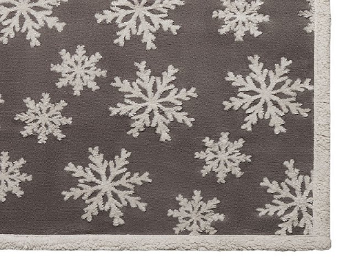 Плед Snowflake новогодний с капюшоном