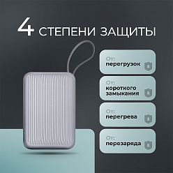 Внешний АКБ NRG Turbo Cable 20000 mAh, 22,5Вт
