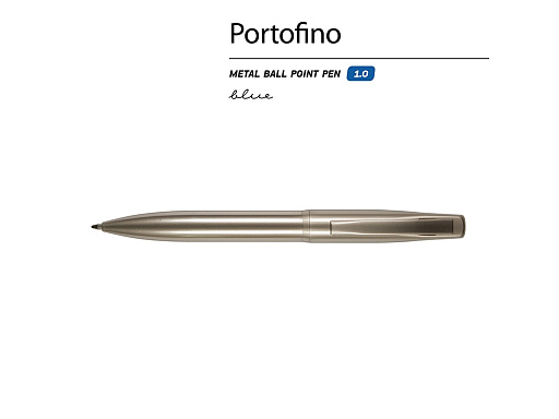 Ручка металлическая шариковая "Portofino", шампань