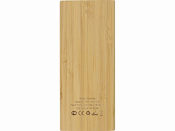 Внешний аккумулятор из бамбука «Bamboo», 5000 mAh
